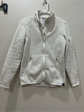 Light Heather Gray Full-Zip Fleece Jacket
